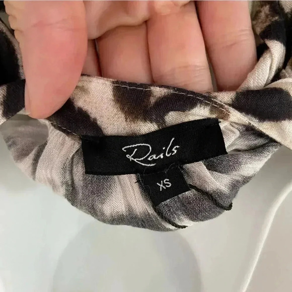 NWT Rails Tyra Midi Dress Blurred Cheetah Print size XS - Picture 11 of 14